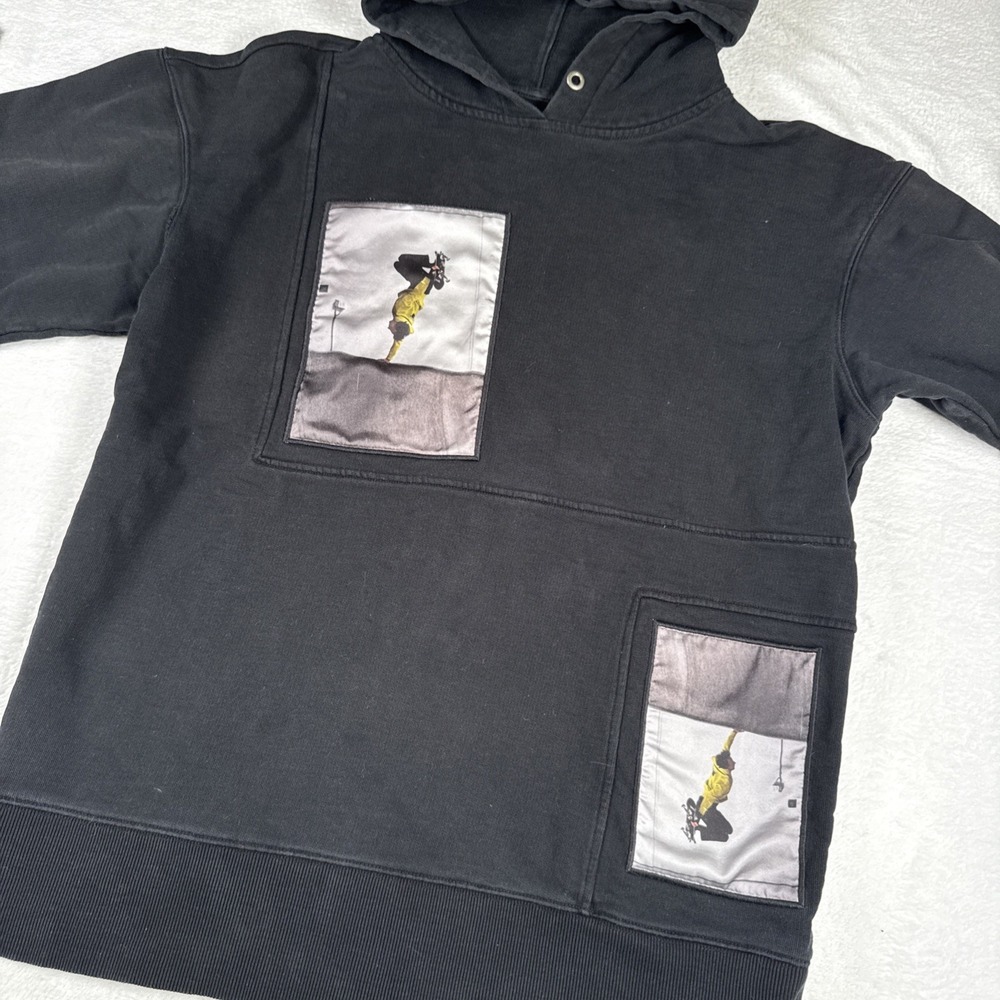 VERY RARE! Tony Hawk Signature Line XS Black Skateboard Photo Patch Hoodie 2019